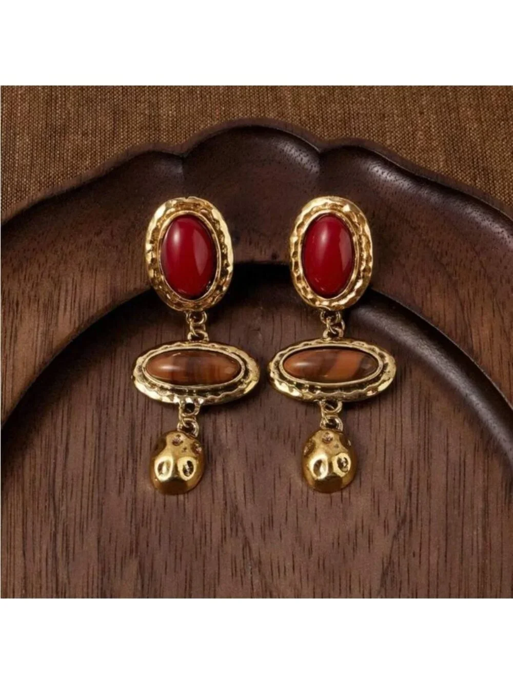 Stone drop Dangle Earrings Q929